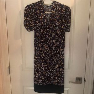 BCBG Paris Small Purple Dress Scoop Neck